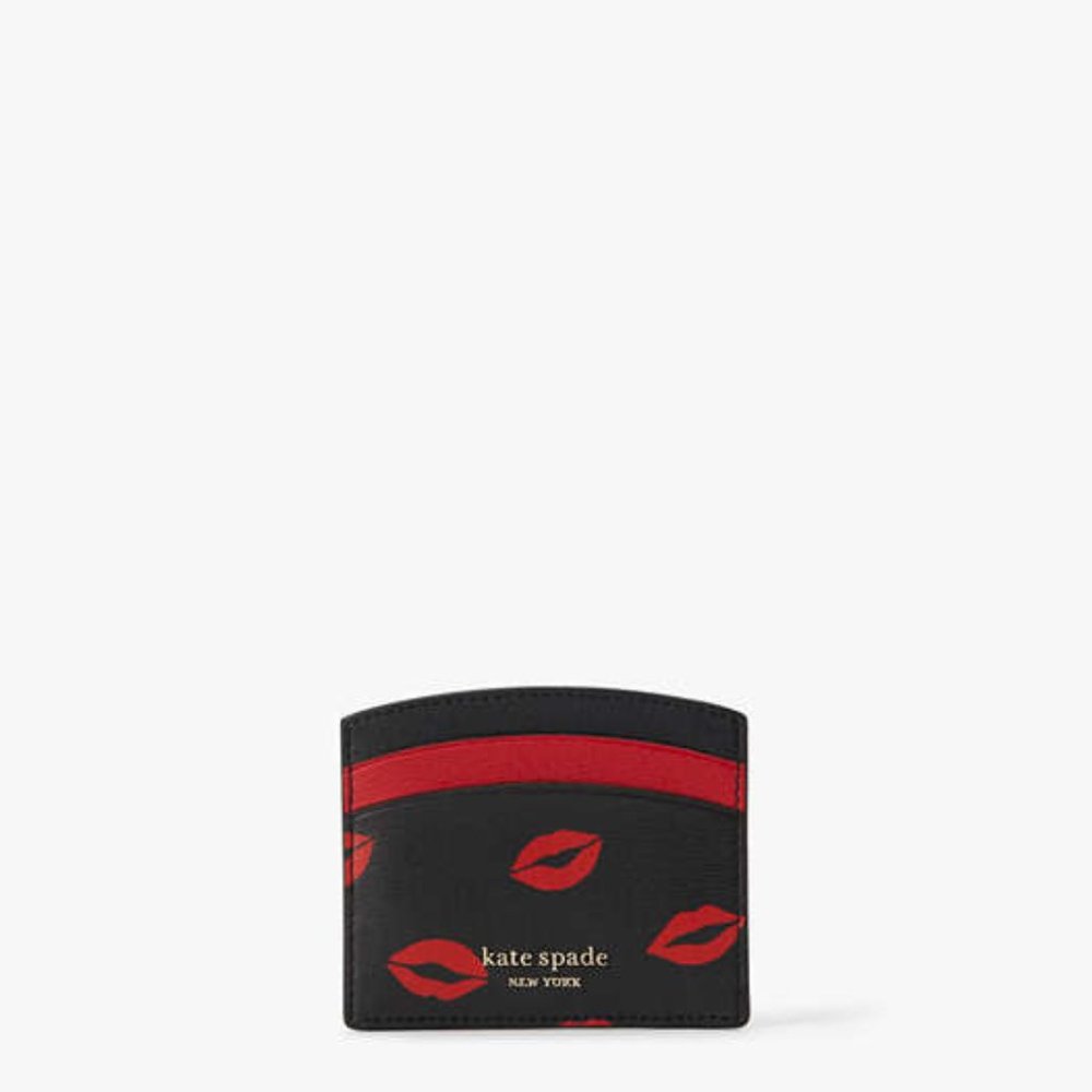 Like New ADORABLE Kate Spade Spencer Kisses Cardholder